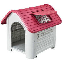 Sun beds and dog houses