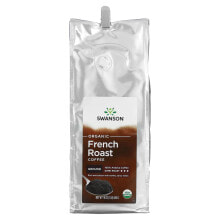 Swanson, Органический кофе французской обжарки, молотый, темная обжарка, 454 г (16 унций)