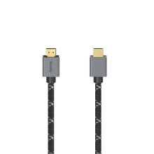 Компьютерные разъемы и переходники hama 00200504 HDMI кабель 2 m HDMI Тип A (Стандарт) Черный, Серый