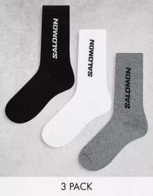 Купить мужские носки Salomon: Salomon Everyday 3 pack crew socks in multi