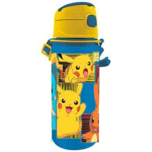 POKEMON Aluminum With 600ml Handle Water Bottle