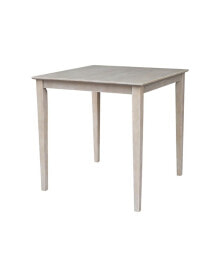 International Concepts solid Wood Top Table - Counter Height