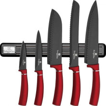 Набор кухонных ножей Berlinger Haus Metallic Line Burgundy Edition BH-2534-A 6 предметов