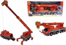 Dickie Simba Fireman Sam 2-in-1 rescue crane, toy vehicle (red/yellow)