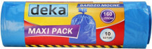 Купить мешки для мусора Deka: Deka Worki bardzo mocne Maxi Pack 160L niebieskie 10szt. (D-300-0102)