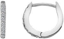 Ювелирные серьги Silver earrings with Flora DE581 topas