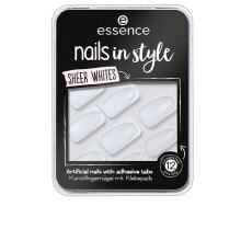 NAILS IN STYLE uñas artificiales #11-sheer whites 12 u