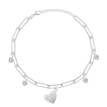 Браслеты romantic silver bracelet with hearts BRC74W