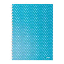 ESSELTE Wiro Cardboard Covers Color Breeze A4 Squared Notebook