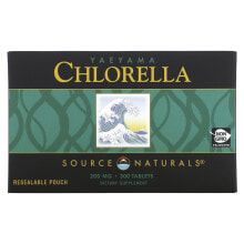 Водоросли Source Naturals, Yaeyama Chlorella, 200 мг, 600 таблеток