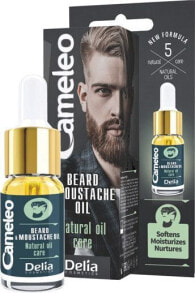 Delia Natural Oil Care Beard Moustache Oil Смягчающее увлажняющее и питательное масло для бороды и усов 10 мл