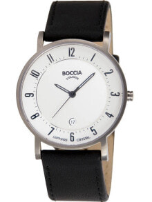 Купить мужские аналоговые часы Boccia: Boccia 3533-03 men`s watch titanium 37mm 5ATM