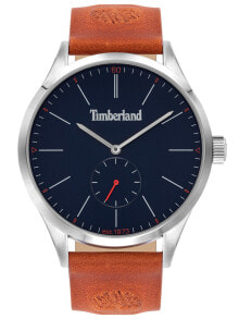 Мужские наручные часы с коричневым кожаным ремешком Timberland TBL16012JYS.03 Lamprey mens 45mm 5ATM