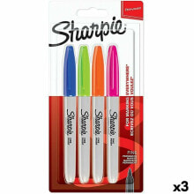 Набор маркеров Sharpie 4 Предметы Разноцветный (3 штук)