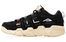 Fila Fusion 斐乐潮牌 BarricadeLow 突破者 复古篮球鞋 女款 黑白 / Кроссовки Fila Fusion BarricadeLow T12W031201FBK