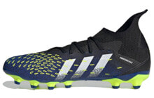 adidas Predator Freak .3 减震防滑耐磨 足球鞋 男款 黑蓝绿 / Кроссовки Adidas Predator Freak .3 Mg FY0620