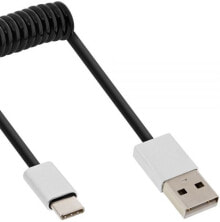 InLine 35872 USB кабель 2 m 2.0 USB A USB C Алюминий, Черный