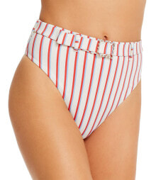 Купить женские купальники WeWoreWhat: WeWoreWhat 285138 Women Emily Striped Bikini Bottom, Size Small