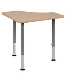 EMMA+OLIVER triangular Collaborative Adjustable Student Desk - Home And Classroom