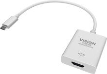 Vision TC-USBCHDMI кабельный разъем/переходник HDMI USB-C Белый