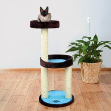 Когтеточка для кошек Trixie Drapak 'Lugo' 103 cm brązowy/ niebieski