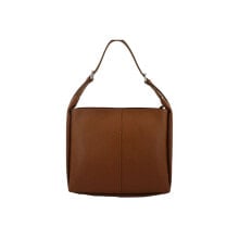 Женская сумка-хобо кожаная коричневая Barberini's