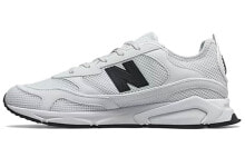 New Balance NB X-RACER 舒适百搭 减震防滑耐磨透气 低帮 生活休闲鞋 男女同款 黑白色 / Кроссовки New Balance X-Racer MSXRCLI