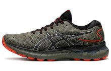 Asics GEL-Nimbus 24 Tr 耐磨 低帮 跑步鞋 男款 橄榄绿 缓震 / Кроссовки Asics GEL-Nimbus 24 Tr 1011B571-300