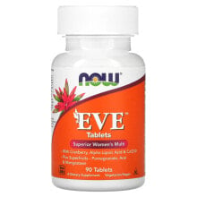 Витаминно-минеральные комплексы nOW Foods, Ева, улучшенные женские мультивитамины, 90 таблеток