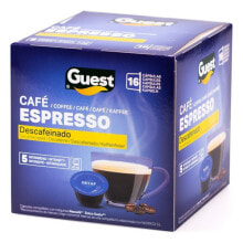 Капсулы для кофемашин кофе в капсулах Guest Espresso, без кофеина, 16 шт