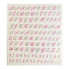 GLOBAL GIFT Classy English Letters And Numbers Glitter Stickers