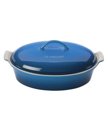 Le Creuset stoneware 4-Qt. Heritage Covered Oval Casserole