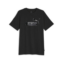 PUMA ESS+ Camo Graphic Short Sleeve T-Shirt