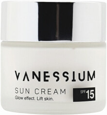 Sonnenschutzcreme für das Gesicht SPF 15 - Vanessium Sun Cream Glow Effect Lift Skin SPF15