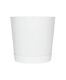 Full Depth Cylinder Pot, White, 12 Inch