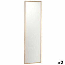 Wall mirror Brown MDF Wood 40 x 142,5 x 3 cm (2 Units)