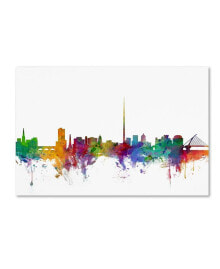 Trademark Global michael Tompsett 'Dublin Ireland Skyline' Canvas Art - 30