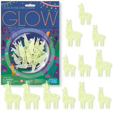 4M Glow Lama Sticker