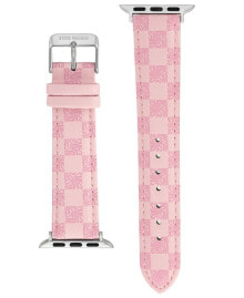 Steve Madden women's Pink Faux Leather Polyurethane SM Checkered Logo Strap