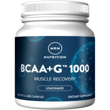 Аминокислоты mRM BCAA + G 1000 Lemonade Комплекс BCAA для восстановления мышц, лимонад 1,000 г