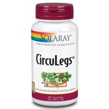 Средства для вен и ухода за ногами solaray CircuLegs Растительный комплекс на основе готу кола для здоровья вен и ног 60 растительных капсул