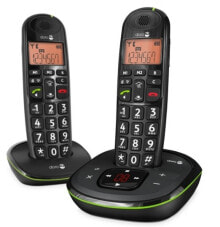 Doro PhoneEasy 105wr Duo DECT телефон Черный Идентификация абонента (Caller ID) 380104