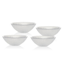 Godinger crystal Bowls Set of 4 with Swirl Design