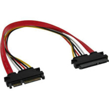 Компьютерные кабели и коннекторы InLine 29652A кабель SATA 0,3 m Разноцветный