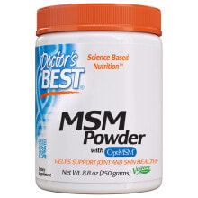 Глюкозамин, Хондроитин, МСМ doctor&#039;s Best MSM Powder with OptiMSM Порошок МСМ для поддержания здоровья суставов 250 г