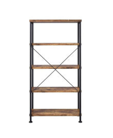 Coaster Home Furnishings wadsworth Industrial Four-shelf Bookcase