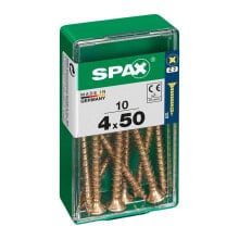 SPAX Yellox 4.0x50 mm Flat Head Wood Screw 10 Units