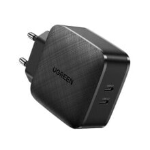 Ugreen 70867 зарядное устройство для мобильных устройств Универсальная Черный Кабель переменного тока Быстрая зарядка Для помещений