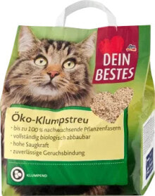 Купить наполнители для кошачьих туалетов Dein Bestes: Katzenstreu, Ökoklumpstreu, 3,6 kg