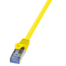 Кабели и разъемы для аудио- и видеотехники LogiLink 0.25m Cat.6A 10G S/FTP сетевой кабель 0,25 m Cat6a S/FTP (S-STP) Желтый CQ3017S